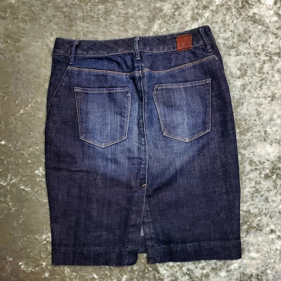 X2 Quality Denim Pencil Distressed Skirt - Picture 10 of 11